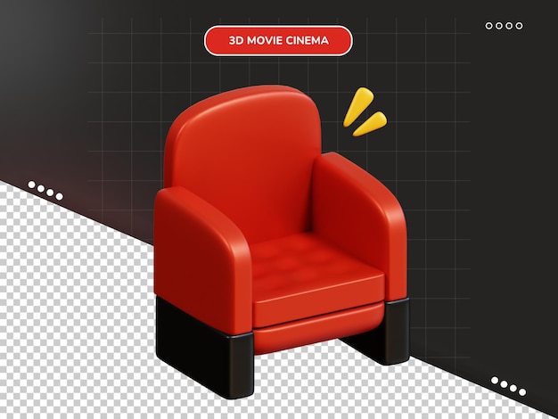 Icono del asiento en 3d