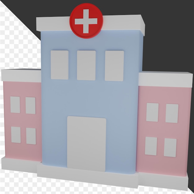 Icono de atención médica en 3d