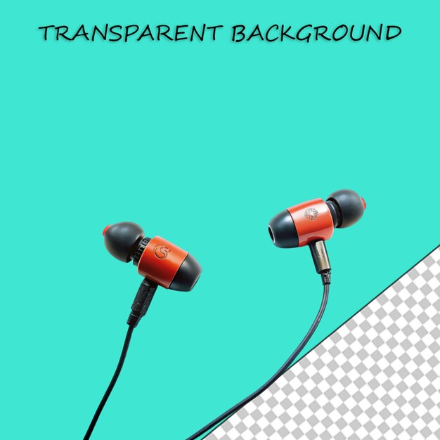 PSD el icono de los auriculares inalámbricos tws aislado ilustración de renderización 3d