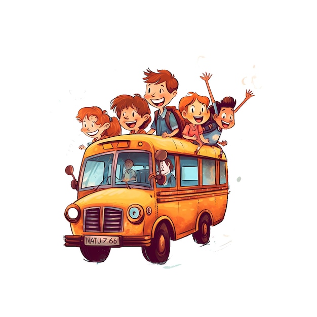 Icono de autobús escolar