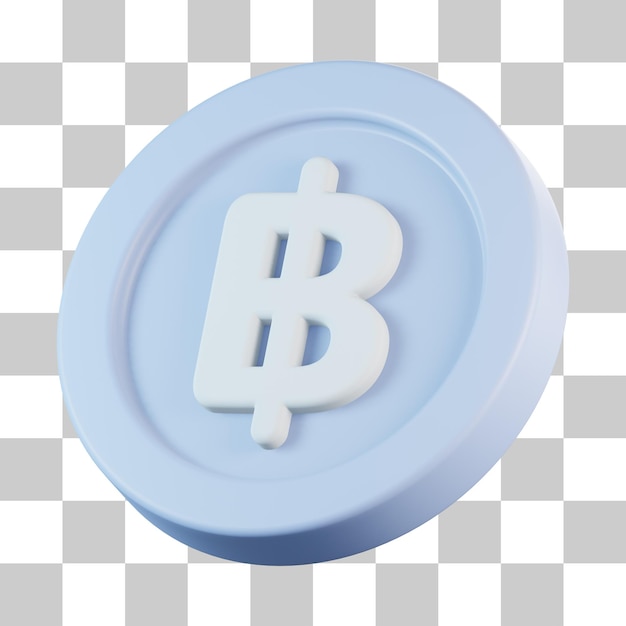 Icono de baht 3D