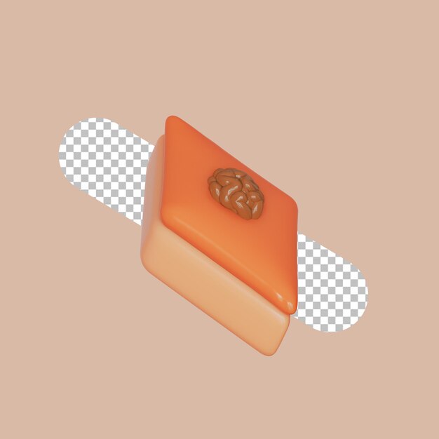 El icono de la baklava 3D nowruz