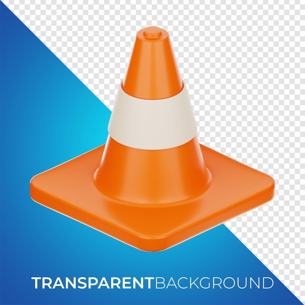 PSD icono de barrera de construcción premium representación 3d sobre fondo aislado png