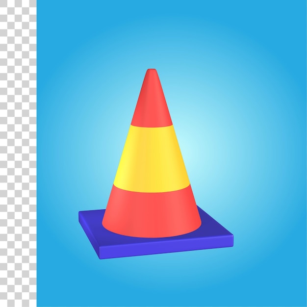 PSD icono de barricada 3d