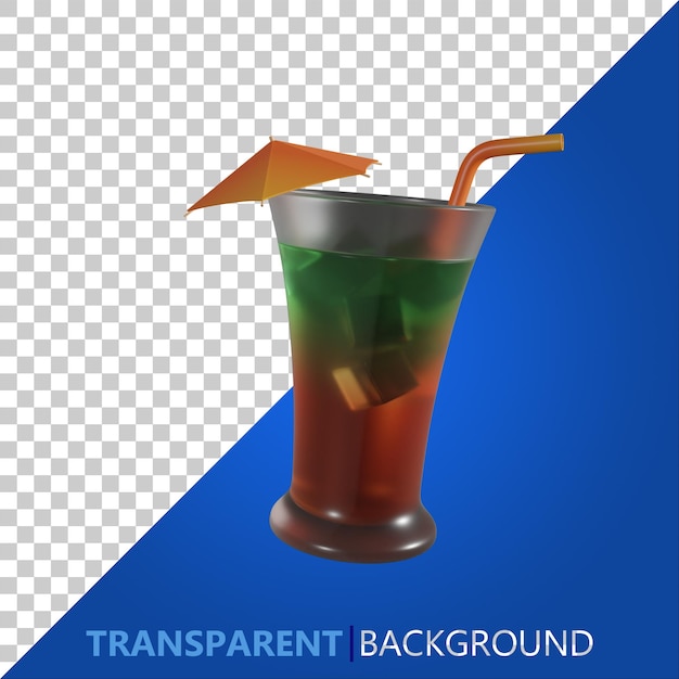 PSD icono de bebida fresca 3d