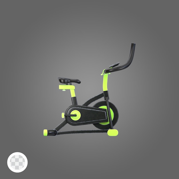 Icono de la bicicleta de ejercicio 3D
