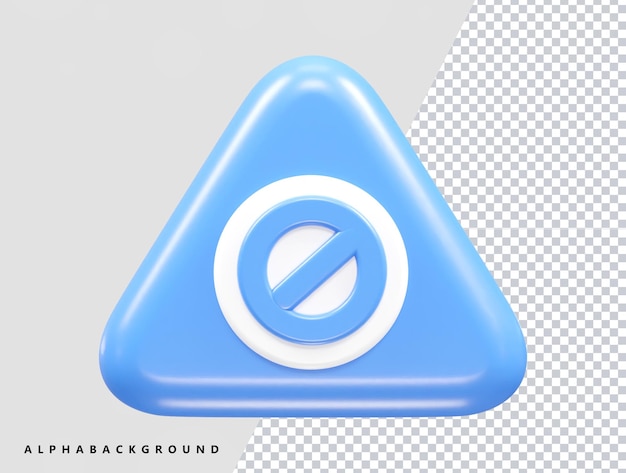 Icono de bloque 3d renderizado ilustración vectorial
