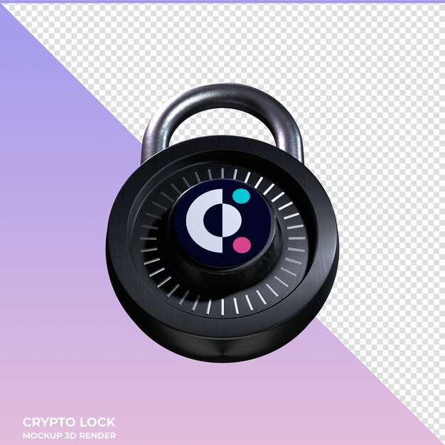 El icono de bloqueo criptográfico HIVE 3D