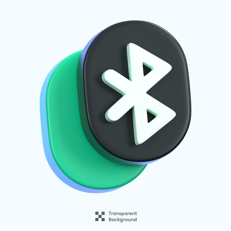 PSD el icono de bluetooth aislado el concepto general del icono de la interfaz de usuario ilustración 3d