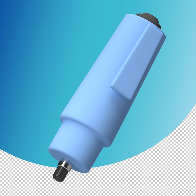 El icono del bolígrafo de dibujo 3D
