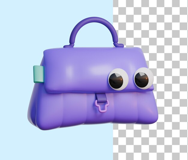 El icono de la bolsa de globo 3d