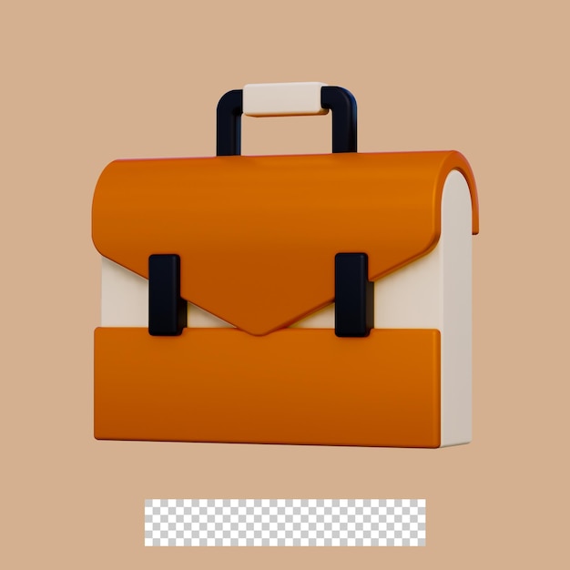 icono de bolsa de trabajo 3d aislado