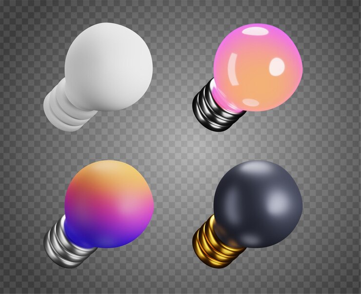 PSD icono de bombilla 3d archivo psd gratis