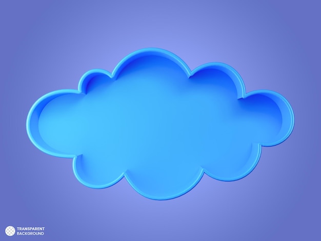 El icono de la burbuja de voz es una ilustración de renderización 3D