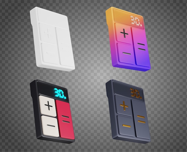 PSD icono de calculadora 3d archivo psd gratis