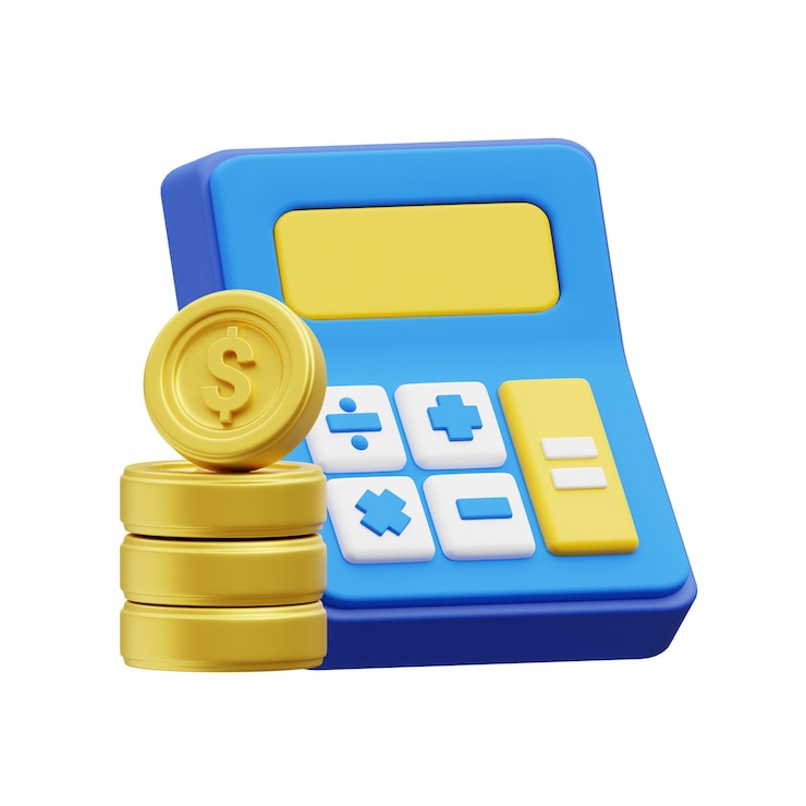 PSD el icono de la calculadora 3d