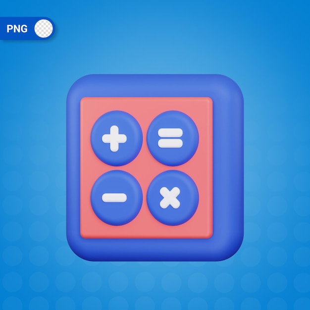 Icono de calculadora 3d