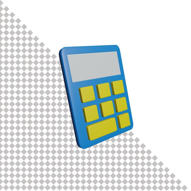 Icono de calculadora 3d