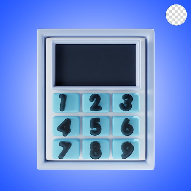 PSD el icono de la calculadora 3d