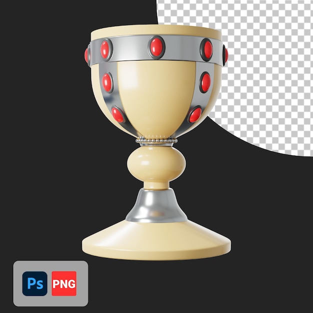 PSD icono de cáliz 3d