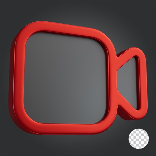 Icono de cámara 3D