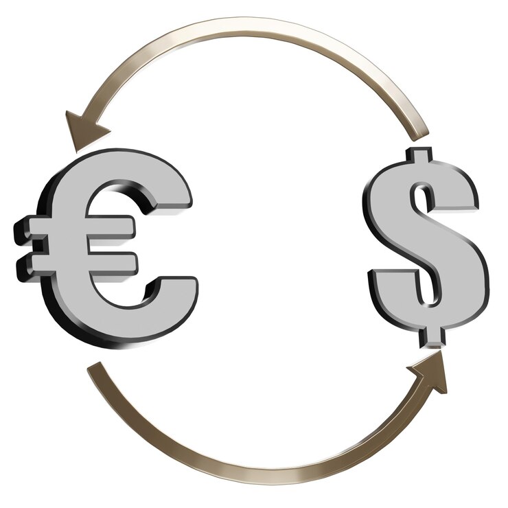 PSD icono de cambio de divisas del paquete de dinero empresarial 3d