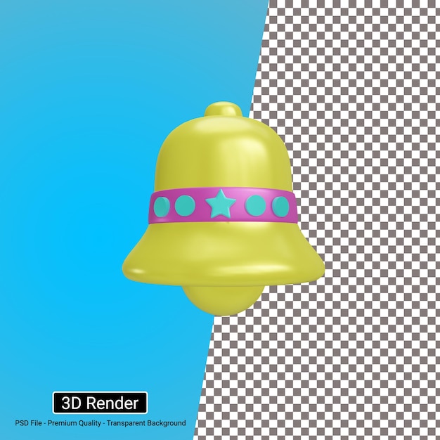 PSD icono de campana 3d