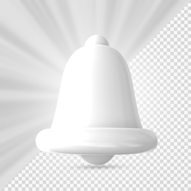 Icono de campana de notificación 3d