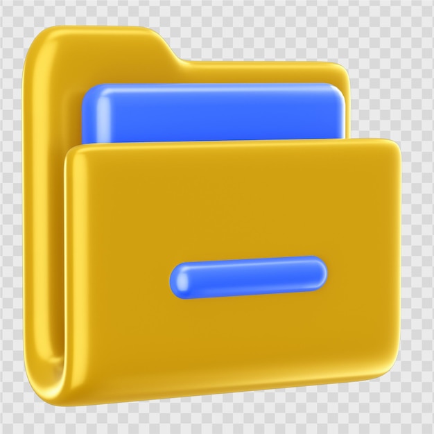 PSD icono de carpeta 3d