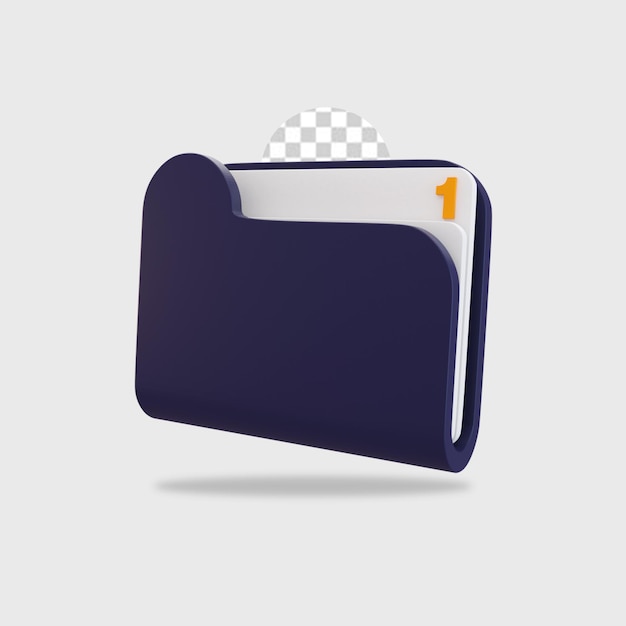 Icono de carpeta de render 3d