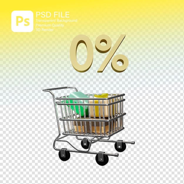 Icono del carrito 3D