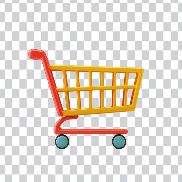 Icono de carrito de compras colorido para compras en línea y conceptos minoristas