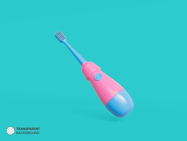 PSD icono de cepillo de dientes dental aislado 3d render ilustración