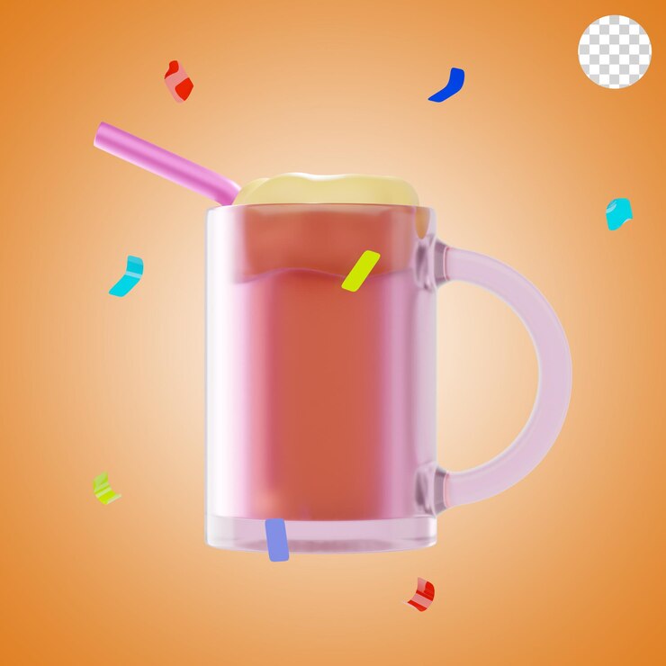 PSD icono de cerveza 3d y ilustración