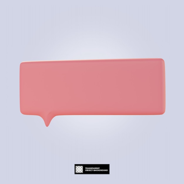 icono de chat de burbuja de voz retro 3d aislado