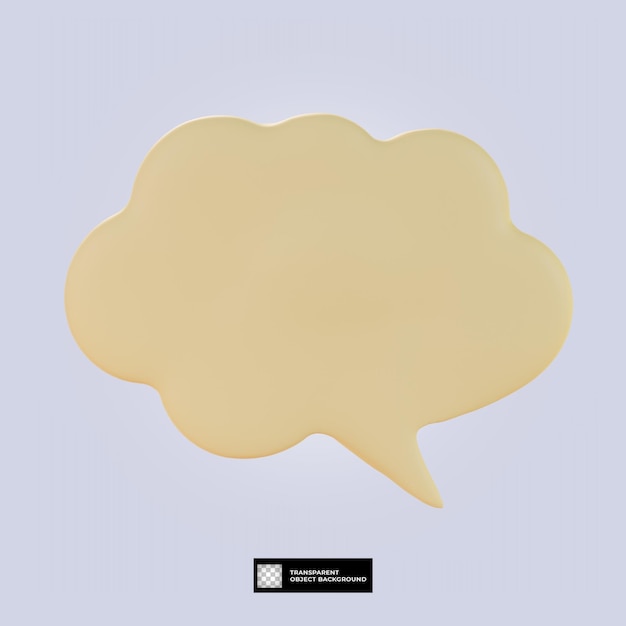 icono de chat de burbuja de voz retro 3d aislado