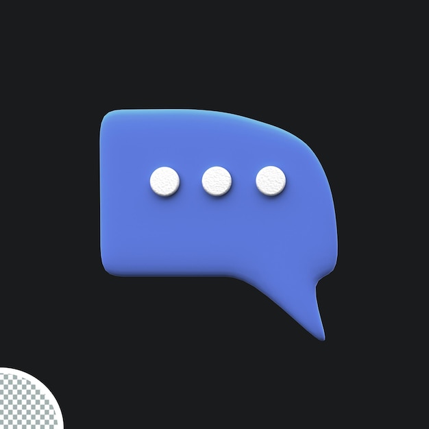 icono de chat de voz de burbujas simples púrpuras mínimas 3d icono de mensajes de globo de conversación ilustración de procesamiento 3d