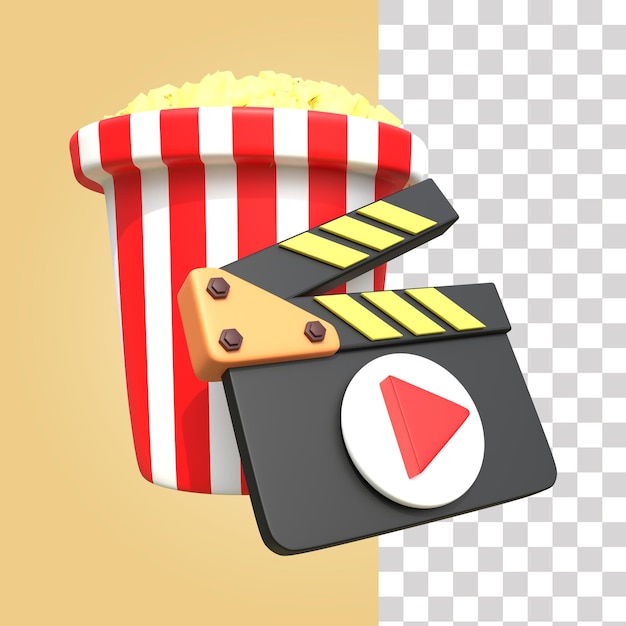 PSD icono de cine 3d