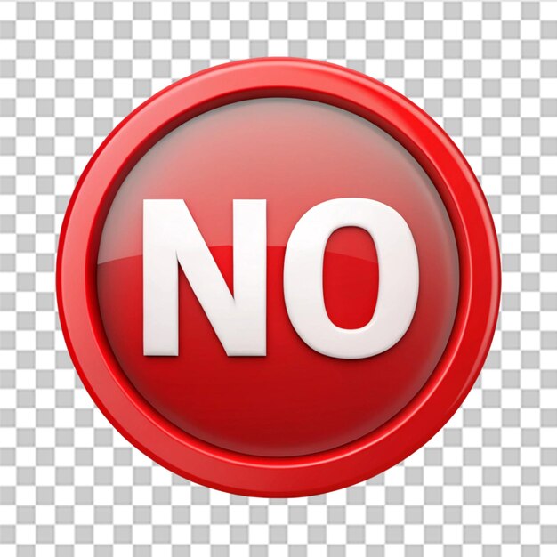 Icono de círculo rojo sin texto aislado en fondo transparente