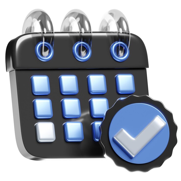 PSD el icono de la cita del paquete de negocios 3d