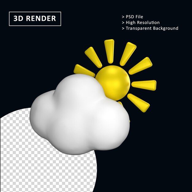 PSD icono de climas 3d