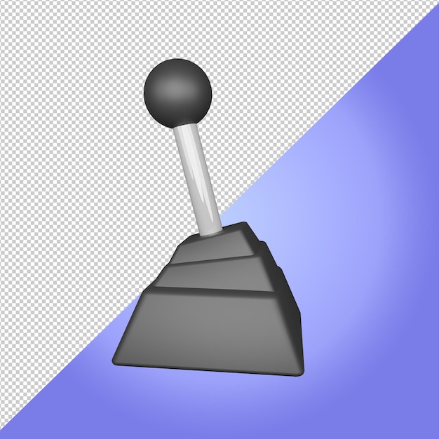 Icono de coche de cambio de marchas 3d