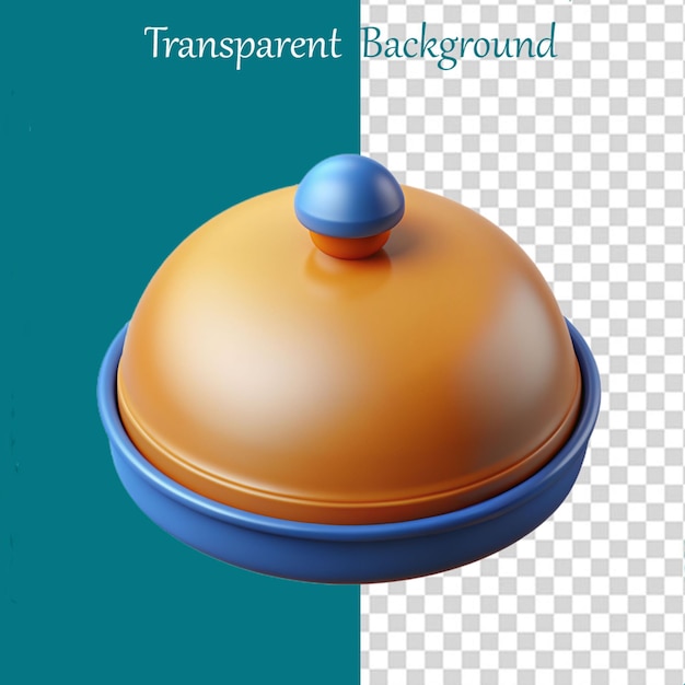 PSD icono de la cocina olla 3d