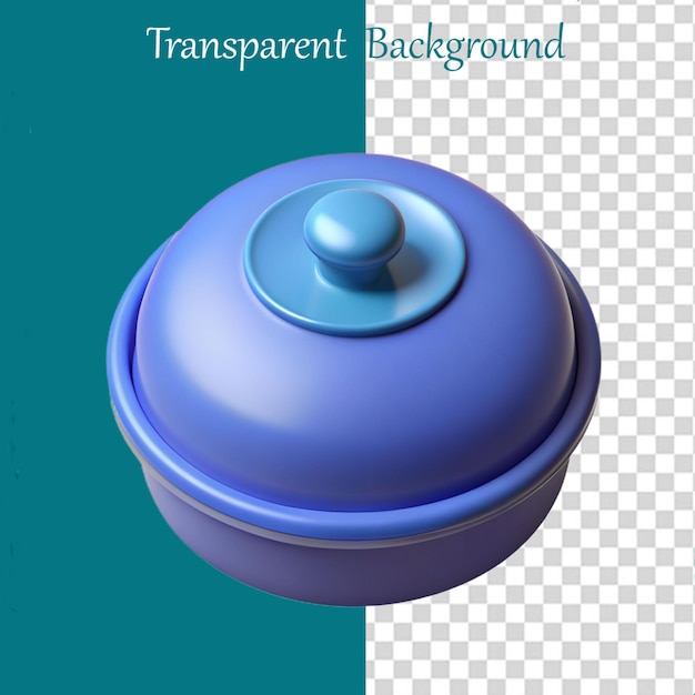 PSD icono de la cocina olla 3d