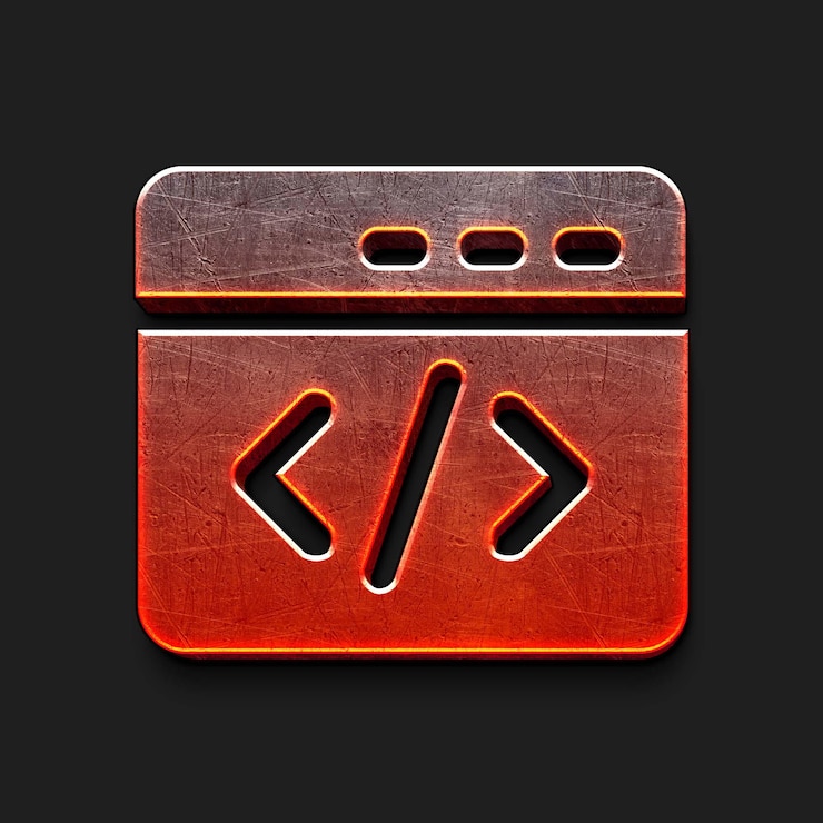 PSD icono de codificación 3d