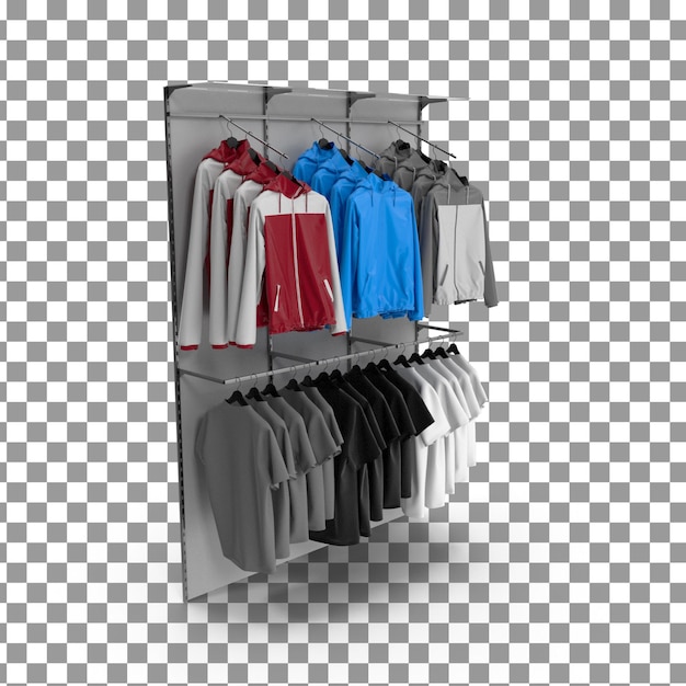 PSD icono de colgante de ropa psd 3d en un fondo aislado y transparente