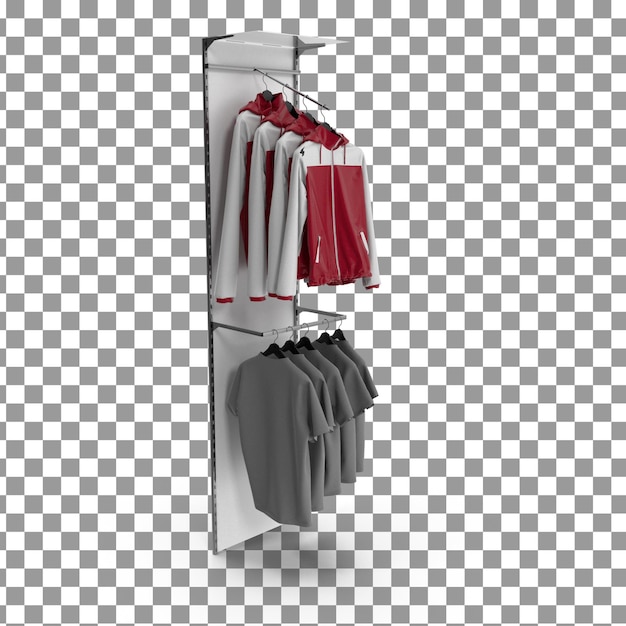 Ícono de colgante de ropa PSD 3D en un fondo aislado y transparente