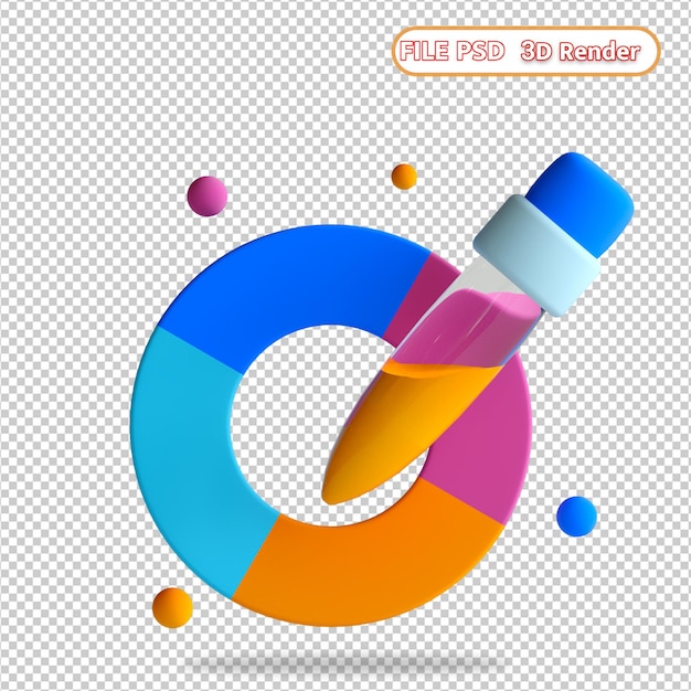 Icono de color 3d