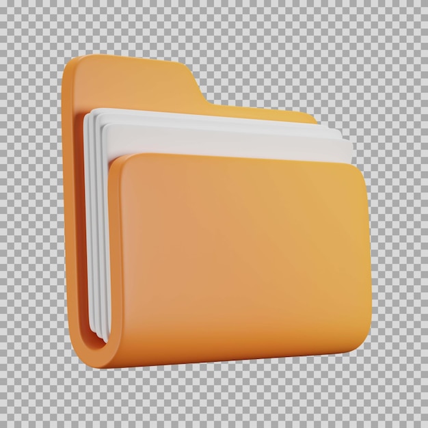 Icono de color dinámico de carpeta 3d