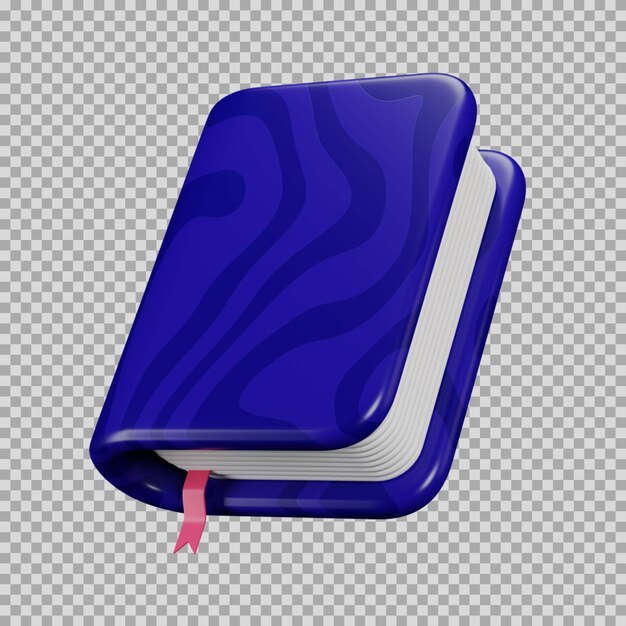 PSD icono de color dinámico de cuaderno 3d